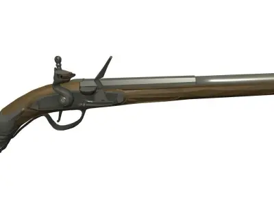 Doglock Handgun HVIII 3D model