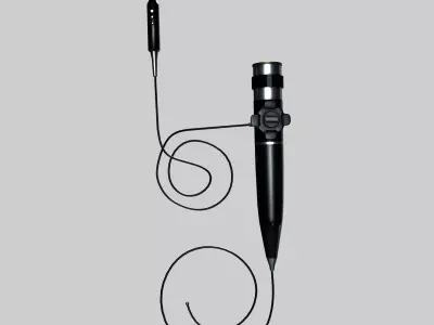 Medical Endoscope Low-poly 3D model