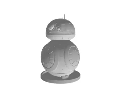 bb 8 with base plate 3D print model