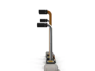Pipes pair of electric scooters 3D model