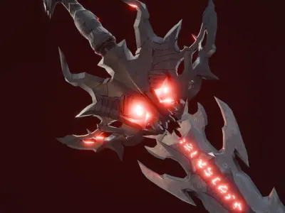 FREE Demonic Sword Free 3D model