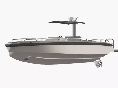 8 Meter Yacht Tender Runabout 3D model