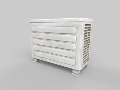 AC outdoor unit Low-poly 3D model