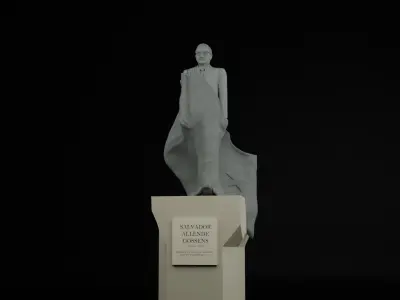 Salvador Allende Monument 3D model