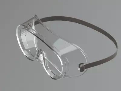 Safety glasses Low-poly 3D model purchase