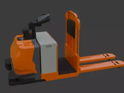 Automated Guided Forklift - Low Poly Low-poly 3D model