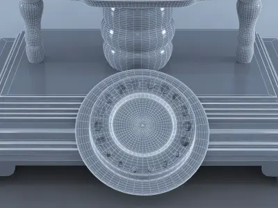 Retro Style Analog Telephone 3D model