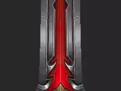 Pack With 30 Fantasy Swords - Part 07 Low-poly 3D model