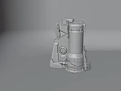SC-FI 3D Model in blender  3D model