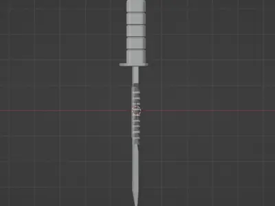 Knife Low-poly 3D model