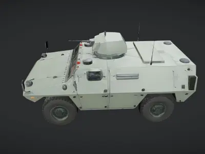 military armored vehicle 3D model