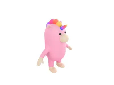 Unicorn Character 3D model