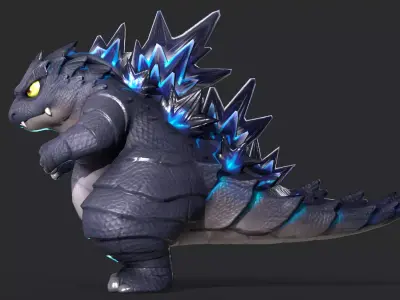 Godzilla Low-poly 3D model