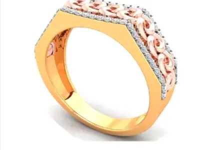 Designer Ring 3d Print Model 3D print model