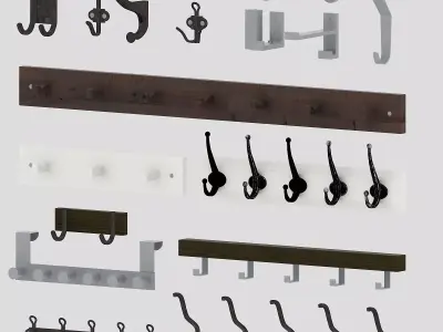 Coat Hooks 3D model