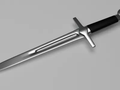 Crusader Dagger Low-poly 3D model