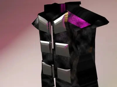 miltry armor Low-poly 3D model