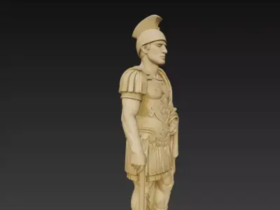 ancient roman statue 3D model