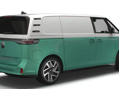 Volkswagen ID Buzz Cargo LWB 2023 3D model