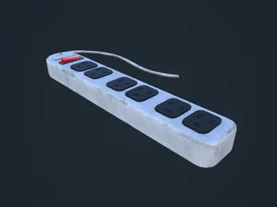 Power Strip Low-poly 3D model