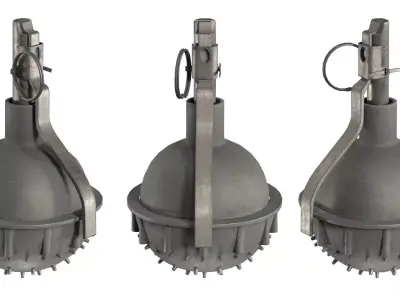 MILITARY Game Ready Zarya Stun Greanade Low-poly 3D model