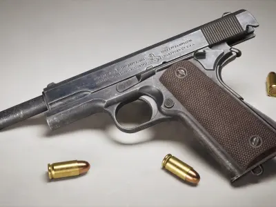 Colt 1911 Handgun Low-poly 3D model