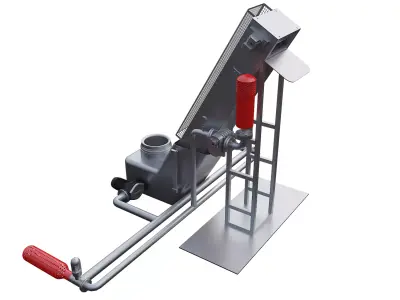 Marine garbage collection machine 3D model