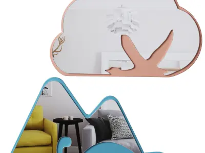 Baby Mirror Sebra 3D model