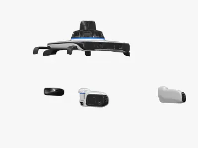 Lidar-Based Sensor System for Autonomous Vehicles White 3D model
