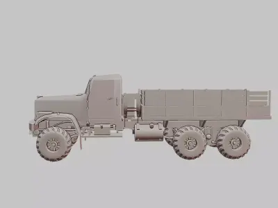 Detailed 3D Printable Truck Model  3D print model