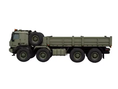 Heavy Military Offroad Truck Tactical Transport Vehicle 3D model