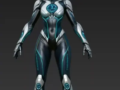 Female Chronaflare 3D model