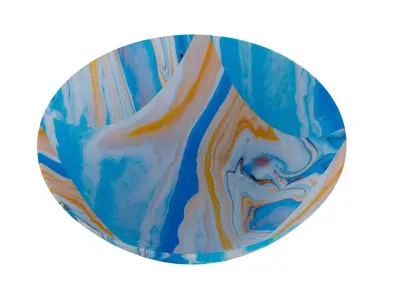 Bowl in Blue pattren 3D model purchase