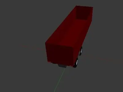Custom Dump Semi Trailer Free 3D model