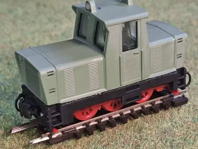 Diesel locomotive WLS 150 1-87 H0e750mm resin 3D print model