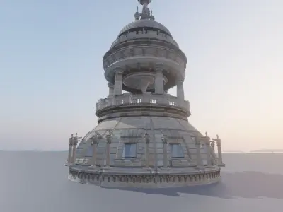 dome tower Free 3D model