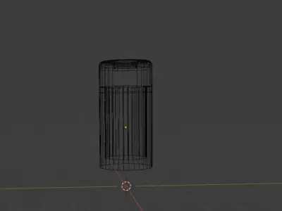 Low Poly Trashcan cylinder Free low-poly 3D model