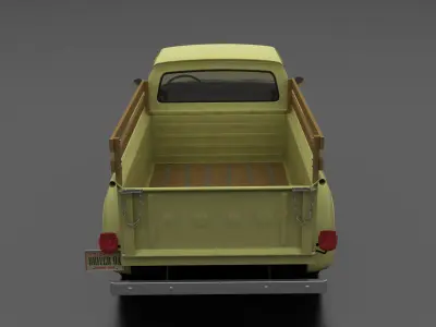 F-Series F-100 Flareside Pickup 1961 Low-poly 3D model