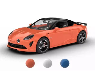 Alpine A110 S 2022 3d model 3D model