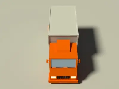 Low Poly Truck Low-poly 3D model by berkerdag