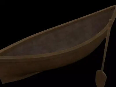 Boat and Boat Pabble 3D model