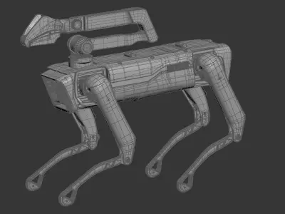 Robot Dog Boston Dynamics Spot Mini With Handle 3D model