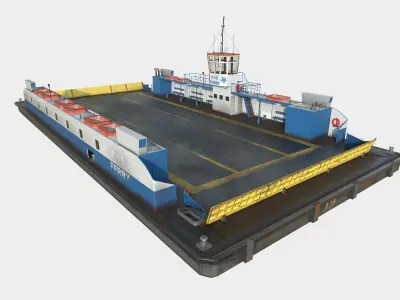 Ferry F-15 Low-poly 3D model