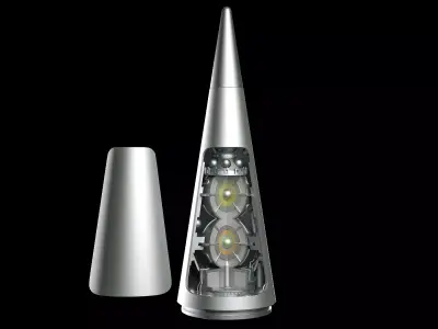 Thermonuclear Warhead Low-poly 3D model