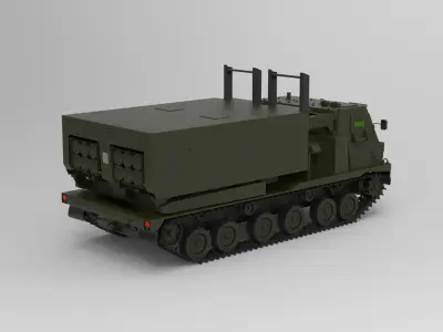 M270 Multiple Launch Rocket System 3D model by tanks
