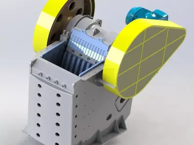OMNI OC11090 JAW CRUSHER 3D and 2D model 3D model