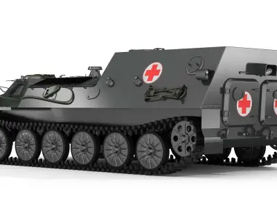 Ukrainian military vehicle collection 3D model