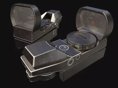 Red Dot Sight Low-poly 3D model purchase