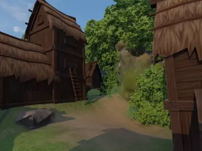 Mountain Village Escape 3D model