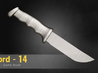 Sword-14 Low-poly 3D model
